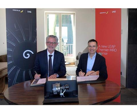 Iberia refuerza su estrategia de mantenimiento con licencia LEAP de CFM International para International Airlines Group.