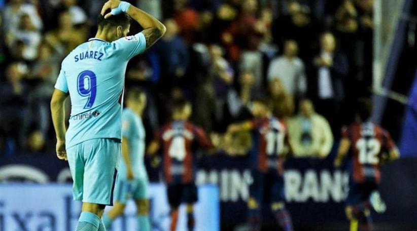 Sin Messi, Barcelona perdió el invicto al caer por 5 a 4 con el Levante