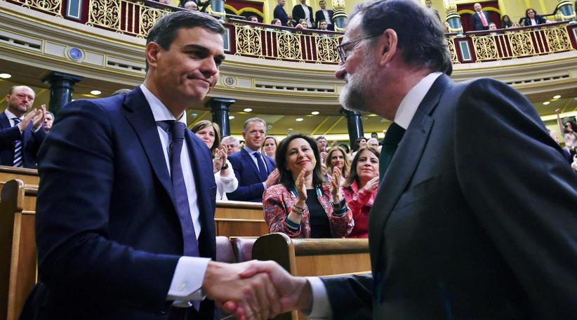 El socialista Pedro Sánchez fue elegido hoy nuevo presidente del Gobierno español