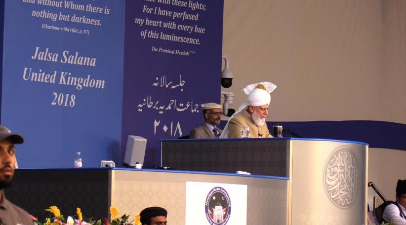 Discurso del Califa Mirza Masrur Ahmad en el Jalsa Salana UK 2018