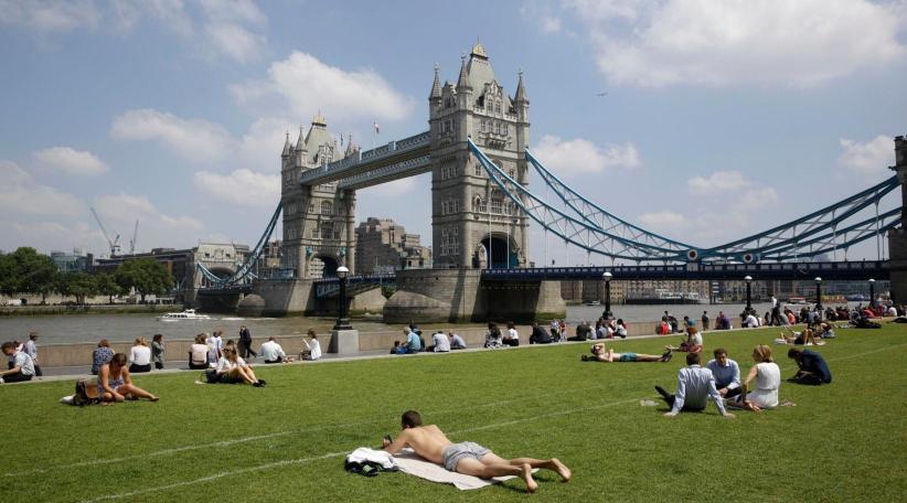 Las temperaturas por encima de los 30 grados centígrados se han sentido en Inglaterra, Irlanda del Norte, Escocia y Gales, los cuatro países que integran el Reino Unido, dimensión que no es usual.