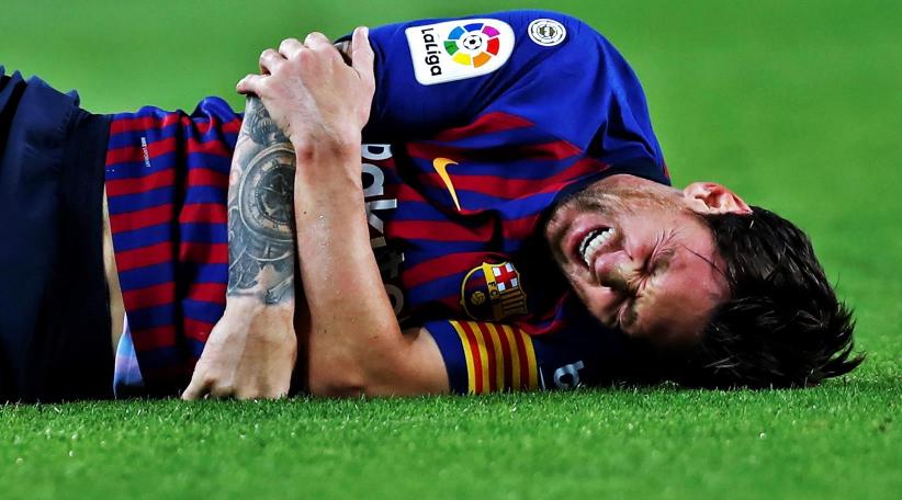 Messi se fracturo el codo 
