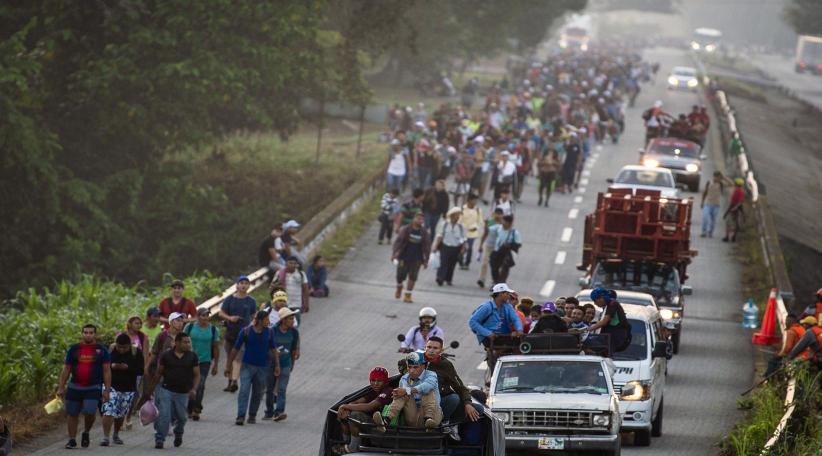 Migrant caravan departs Mexico City as new caravans merge to reach capital