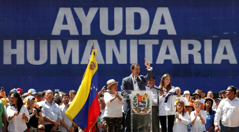 Venezuela's Guaido announces aid will enter on February 23