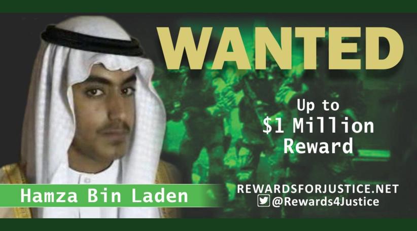 US offers $1 million bounty for capture of Osama bin Laden’s son