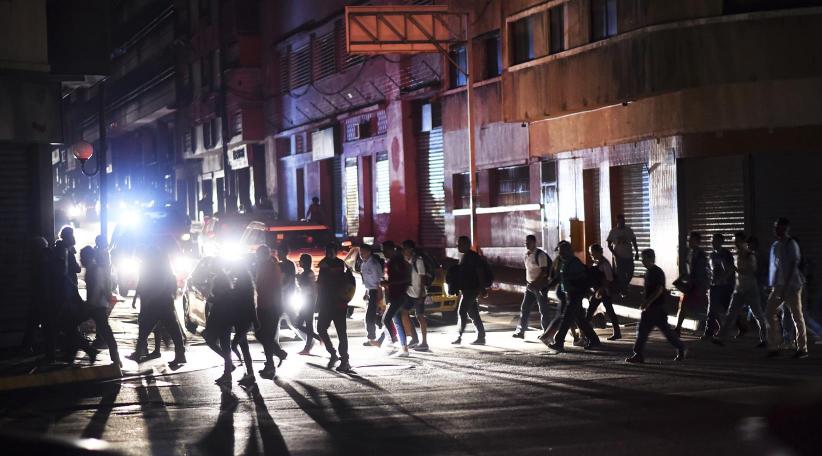 Huge power outage in Venezuela raises tensions amid crisis