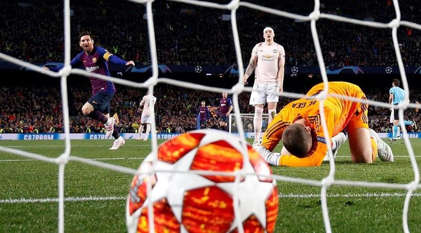 Lionel Messi leads Barcelona past Manchester United, into Champions League semis