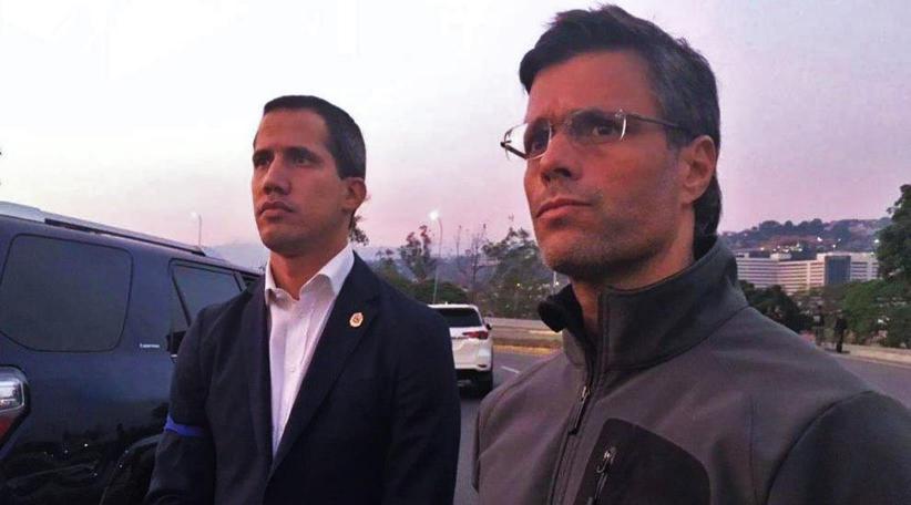 Militares afines a Juan Guaidó liberan a Leopoldo López del arresto domiciliario