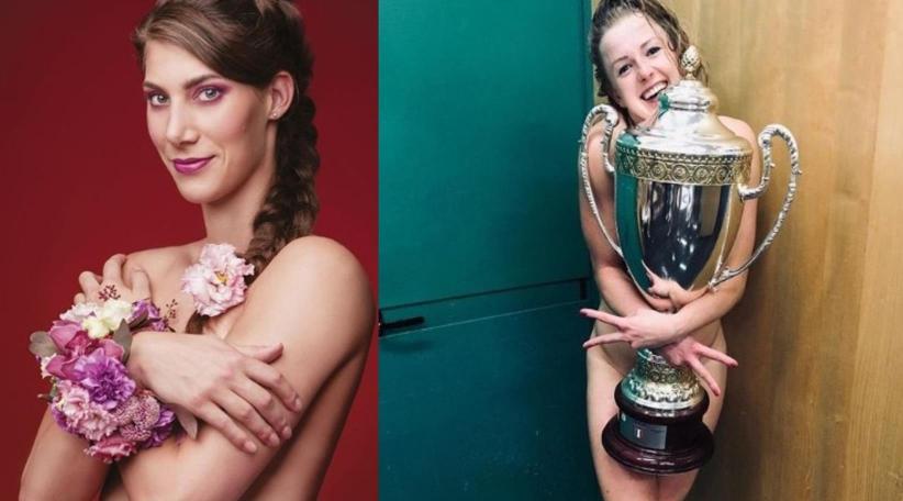 A través de sus redes sociales, Joanna Wołosz y Robin de Kruijf fueron las encargadas de compartir las fotografías del festejo donde sale el equipo sin ropa, cubriéndose únicamente con el trofeo.