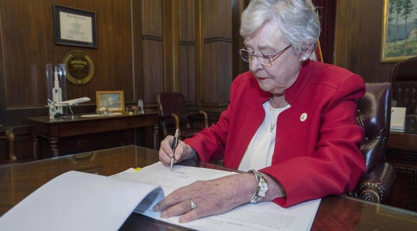 Alabama governor invokes God in banning nearly all abortions