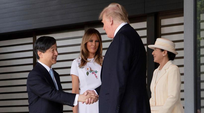 Trump se convirtió en el primer mandatario en reunirse con el emperador Naruhito