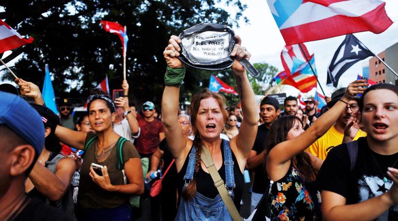 Protestan en Puerto Rico contra la sucesora de Rosselló