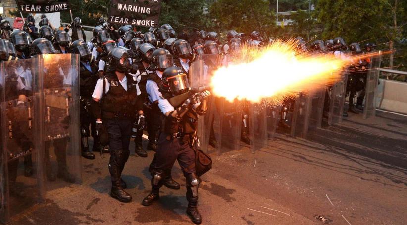 Hong Kong police fire tear gas during another weekend of protests