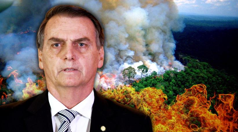 Jair Bolsonaro claims NGOs behind Amazon forest fire surge 