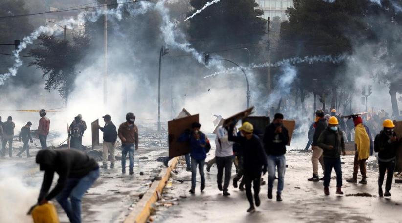 Military patrols Ecuador's capital as clashes resume and many defy curfew