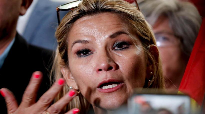 Bolivia's interim president Jeanine Áñez promises new elections