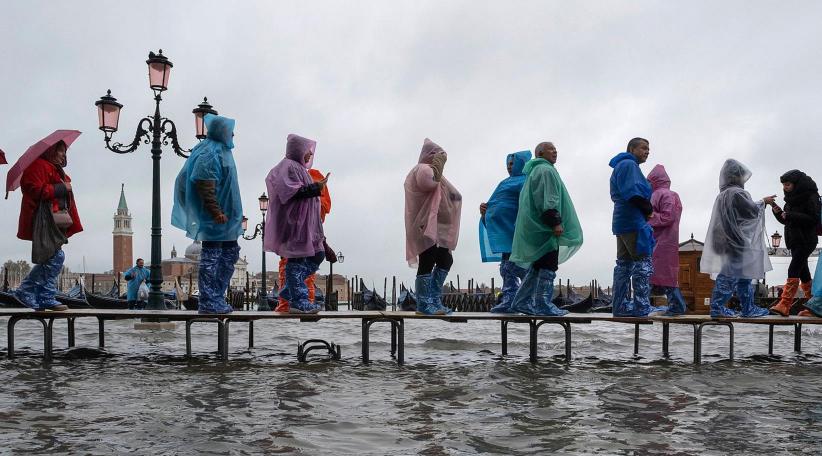 Climate change blamed as floods overwhelm Venice, swamping basilica and squares
