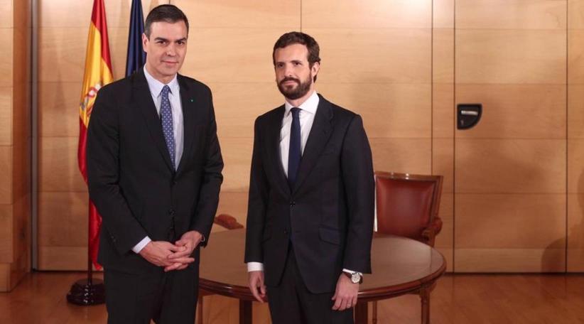 España: Sánchez se reunió con Casado y hablaron sobre la futura investidura