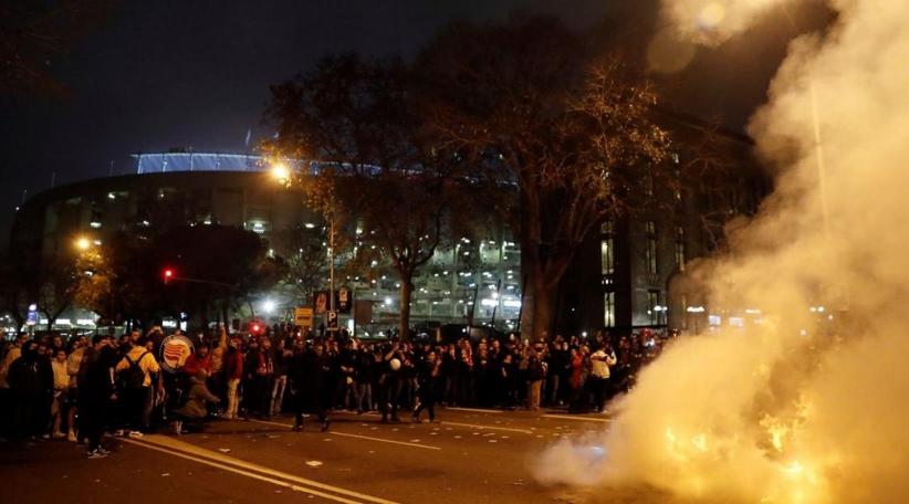 Barcelona-Real Madrid: Heridos y detenidos por los incidentes fuera del Camp Nou 