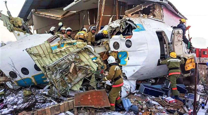 Kazakhstan crash: 12 killed as Bek Air flight crashes near Almaty airport