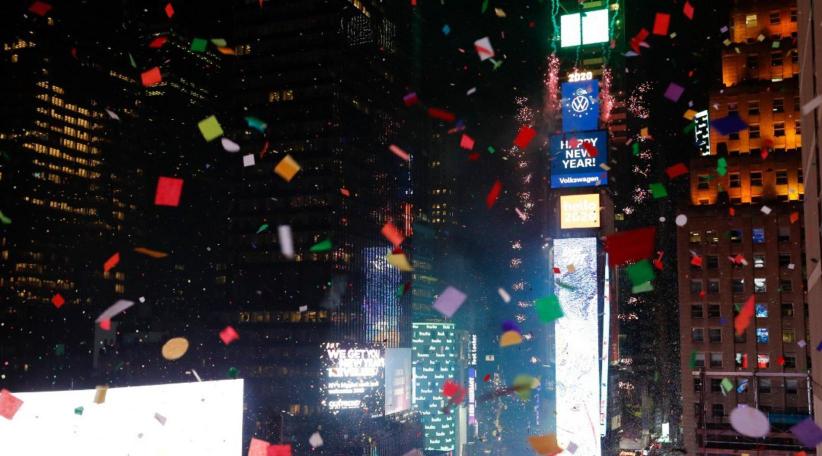 Un millón de personas recibió el 2020 en Times Square