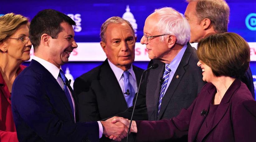 At rowdy debate, Democratic rivals warn Sanders nomination would be 'catastrophe'