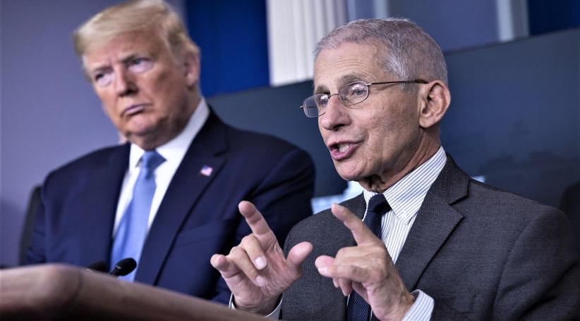  El coronavirus puede transmitirse "cuando la gente simplemente habla", dice Anthony Fauci