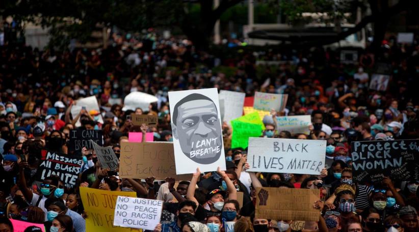 George Floyd killing: US rocked by eighth night of protest and grief 