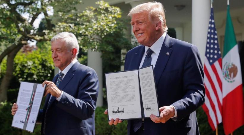 Trump dice frente a López Obrador que los mexicanos son "gente fantástica"