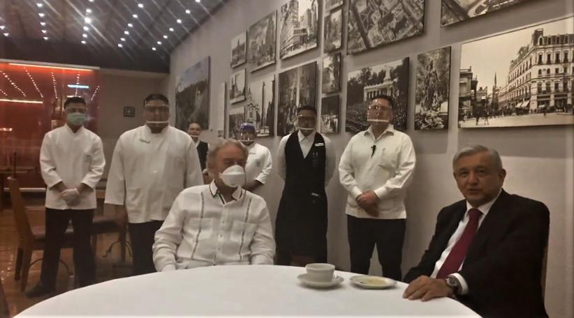 México: AMLO agradece a dueño de restaurante no haber despedido a trabajadores 