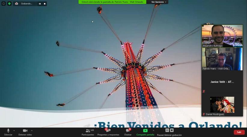 Visit Orlando, Kennedy Space Center Visitor Complex y ICON Park realizan exitosos webinars para agentes de viajes de América Latina
