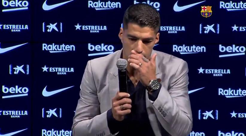 Luis Suárez lloró en su despedida del Barcelona