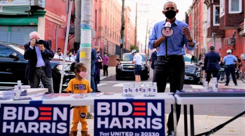 Obama stumps for Biden in Philadelphia as polls show Trump trailing in state
