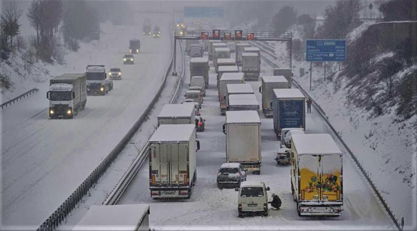 Snowstorm brings parts of Netherlands and Germany to a standstill
