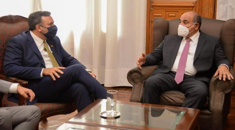 Durante jornada de trabajo llevada adelante en Tucumán por Gustavo Hani, presidente de la Federación Argentina de Asociaciones de Empresas de Viajes y Turismo -FAEVYT-, el vicepresidente Andrés Deya y Gerardo Belio, el Director Ejecutivo, se confirmó la postulación de la provincia para ser sede del próximo Congreso de Agentes de Viajes de la Federación.