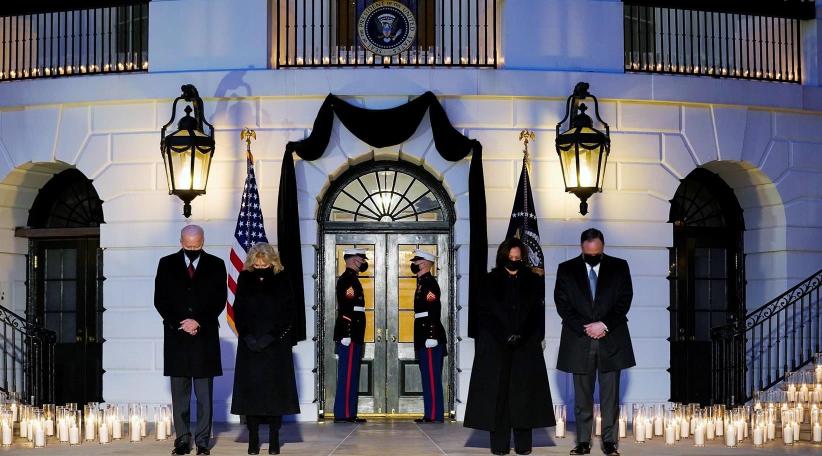 Joe Biden remembers the 500,000 COVID dead at the White House