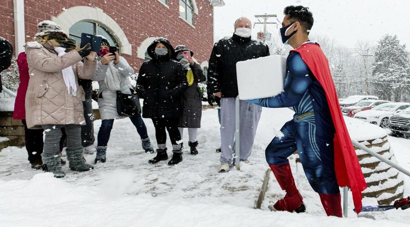  Superman (Mayank Amin) to the vaccine rescue