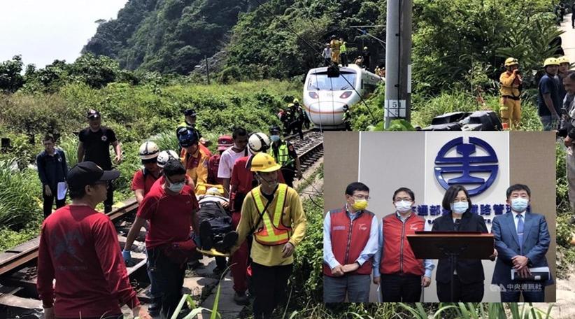 Taiwan: La presidente Tsai ordenó los mayores esfuerzos para socorrer a las víctimas del accidente de tren en Hualien