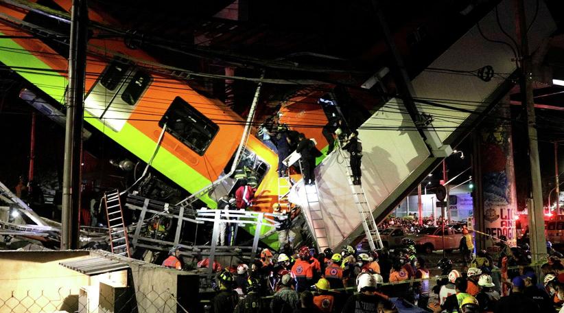 Decenas de muertos por el derrumbe de un tramo del metro de Ciudad de México