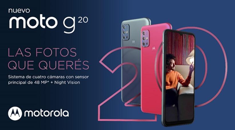 Llega a la Argentina el nuevo moto g20