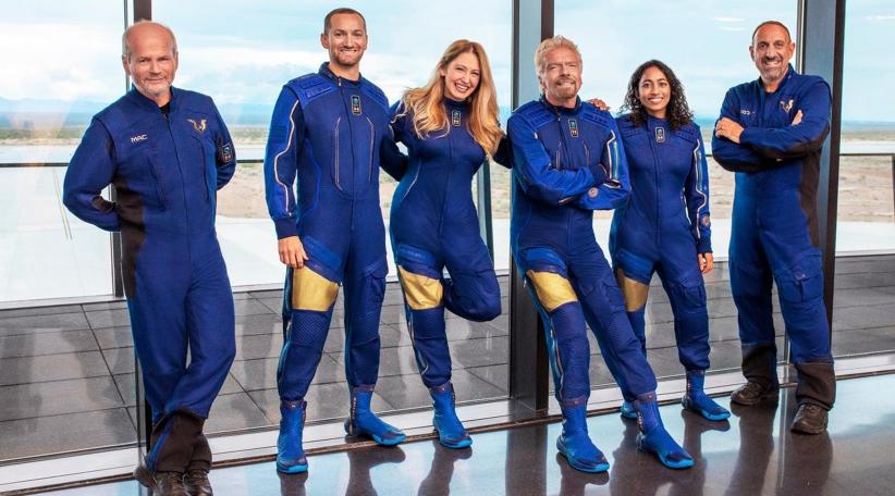Richard Branson, crew launches into space on Virgin Galactic spaceship