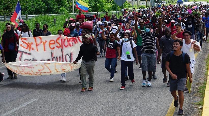 Otra caravana de migrantes sale desde el sur de México en dirección a EEUU