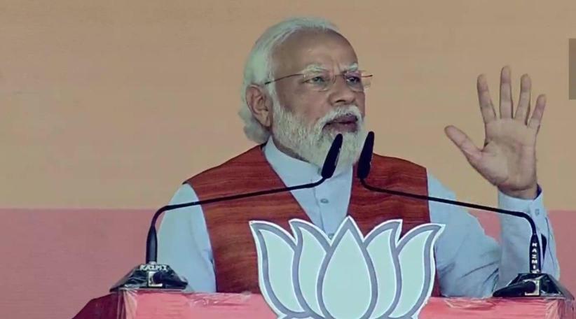 PM Narendra Modi launched a scathing attack on rival parties and accused them of being sympathetic towards terrorists