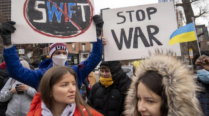 U.S., allies target 'fortress Russia' with new sanctions, including SWIFT ban