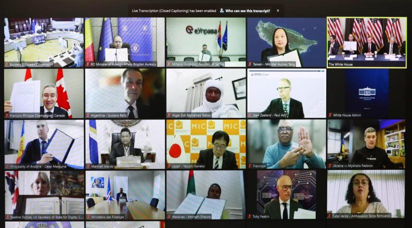 Taiwán se une a la iniciativa liderada por Estados Unidos para contrarrestar el "autoritarismo digital"