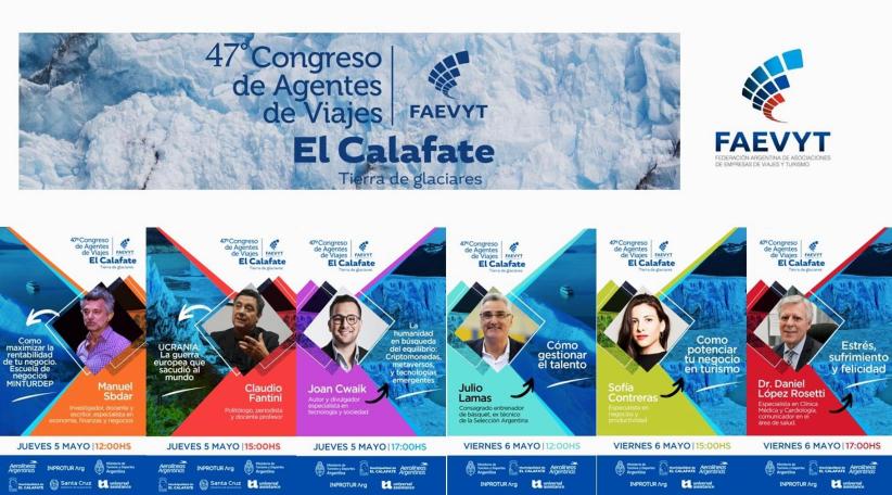 Se espera con expectativas el próximo Congreso de Agentes de Viajes en El Calafate