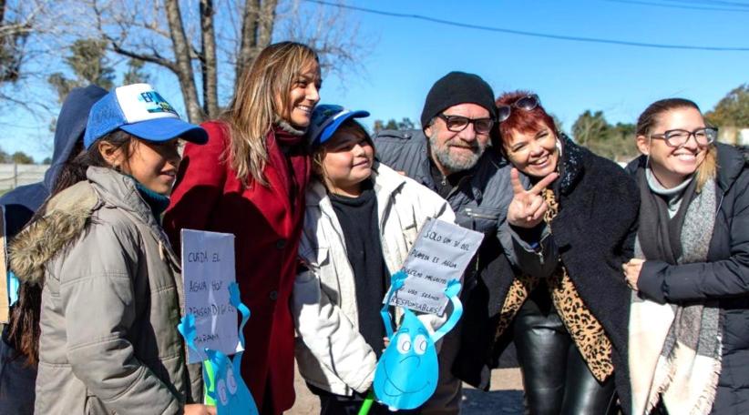 Malena Galmarini, Gabriel Katopodis y Javier Osuna inauguraron una obra de agua potable