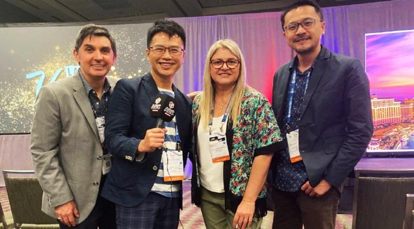 El equipo de ABC MUNDIAL integrado por Karina Giorgenello y Pablo Pla, compartió con los periodistas de Dany Wen y Ean Chen la cobertura de prensa del IPW 2022 en Orlando, el encuentro de turismo receptivo más importante de Estados Unidos.