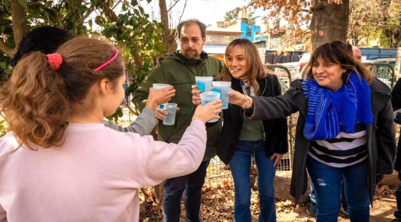 Malena Galmarini habilita una nueva red para llevar el agua potable a 10.700 habitantes de Benavídez, Tigre