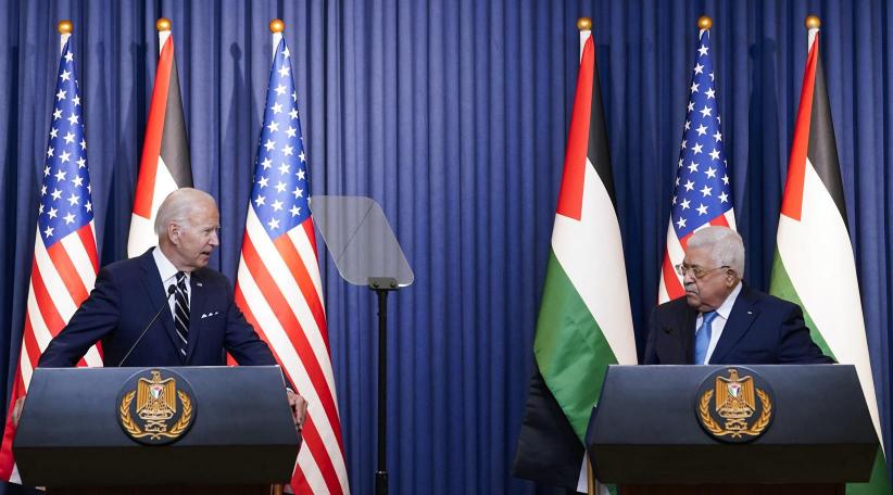 In West Bank, Biden embraces ‘two states for two peoples’